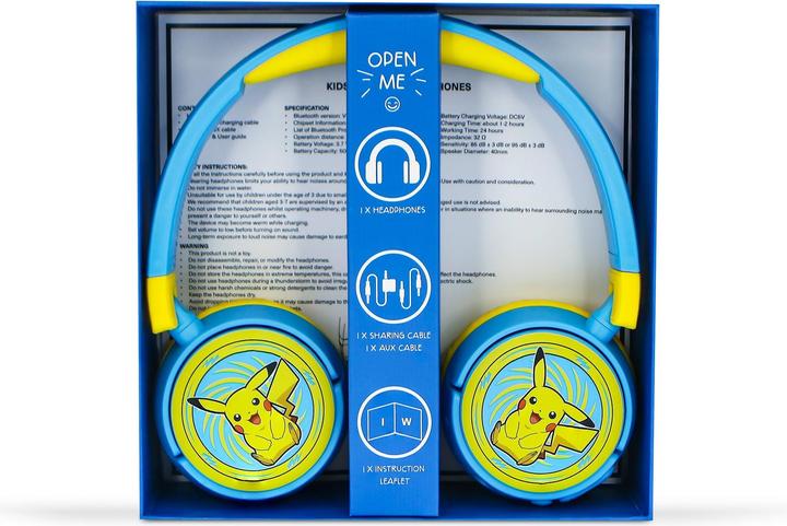 Produktbild OTL Bluetooth Headset w/Perental Control - Pokemon Pikachu (PK0980)
