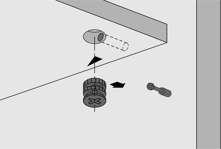 Image du produit Hettich Ferrement d'assemblage 15/19 a (Raccord de connexion, 1 pcs)