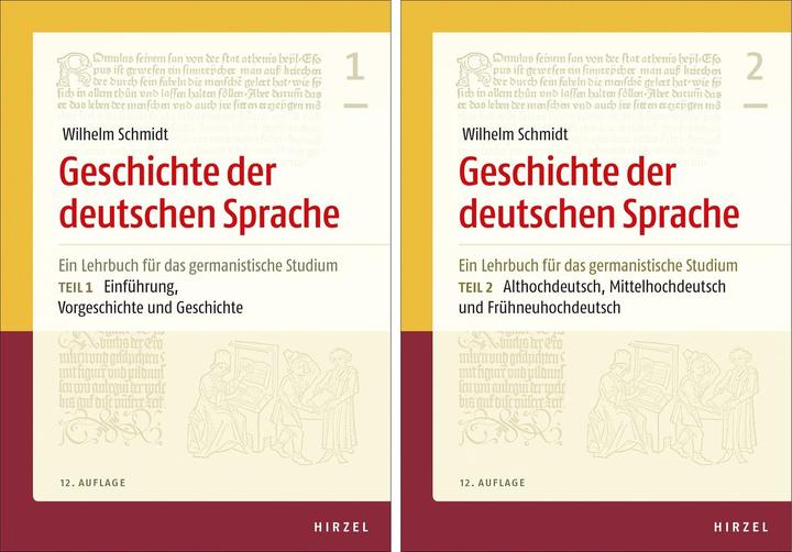 Produktbild Geschichte der deutschen Sprache. Teil 1 und 2 (Deutsch, Helmut Langner, Wilhelm Schmidt, Elisabeth Berner, Norbert Richard Wolf, 2020)