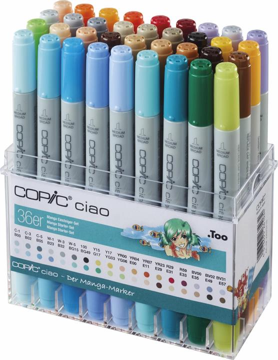 Actual product image Copic Graphic marker manga (Multicoloured, 36 x)