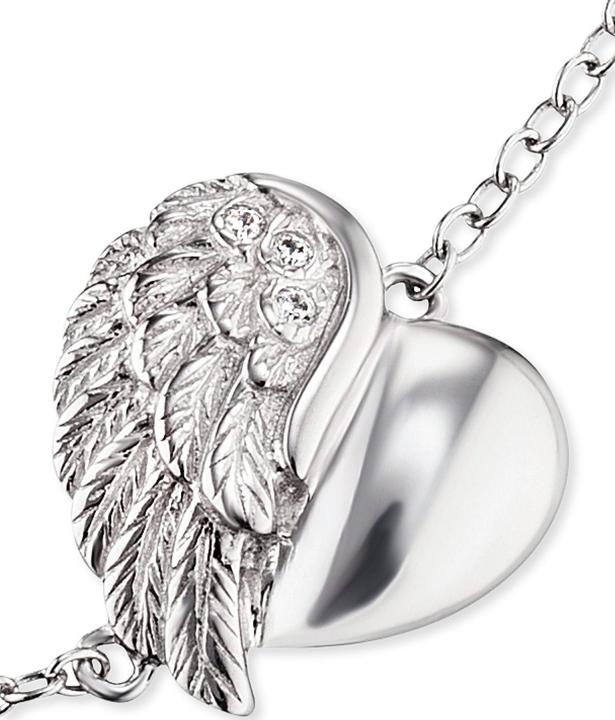 Immagine prodotto Engelsrufer Bracciale cuore ali (17.50 cm, Argento 925)