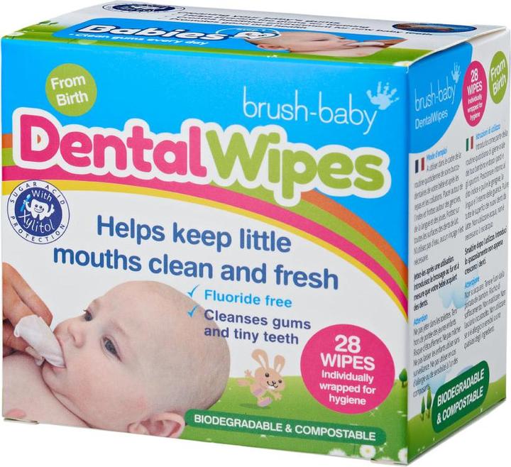Actual product image Brush-Baby Tooth cleaning tissues (Soft, 1 x)