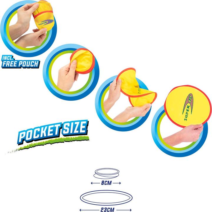 Produktbild Toi-Toys Luftfaltbarer Taschen-Frisbee mit Etui