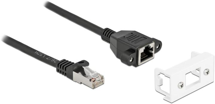 Delock Cavo di estensione di rete per Easy 45 modulo S/FTP RJ45 maschio a RJ45 femmina Cat.6A 5 m nero (S/FTP, CAT6a, 5 m)