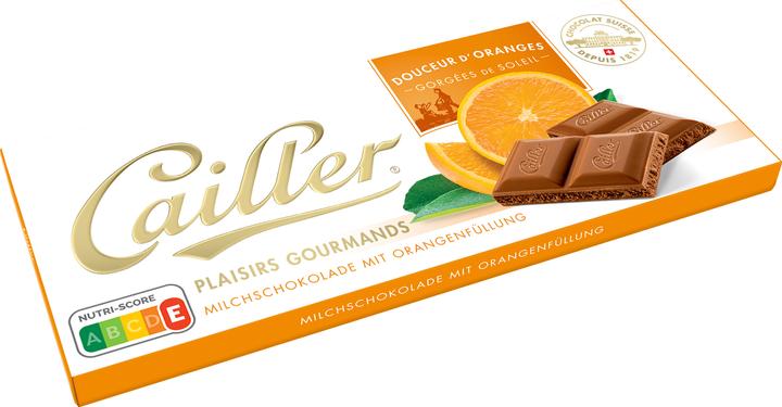 Produktbild Cailler Tafelschokolade Milch mit Orangen (96 g)