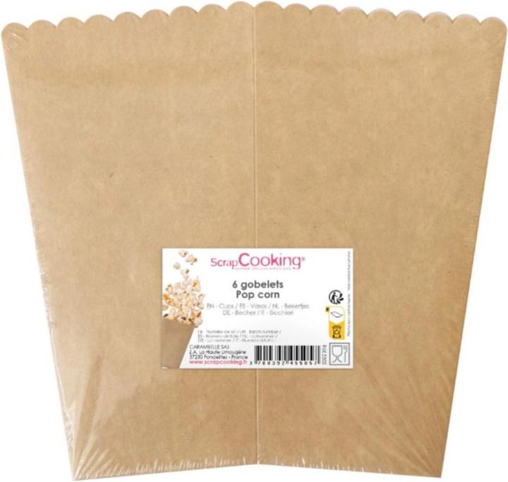Produktbild ScrapCooking 6er Set Popcorn Becher (6 x)