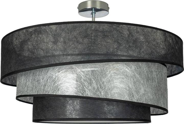 Image du produit Lindby Ayvira plafonnier, noir, argenté (E27)