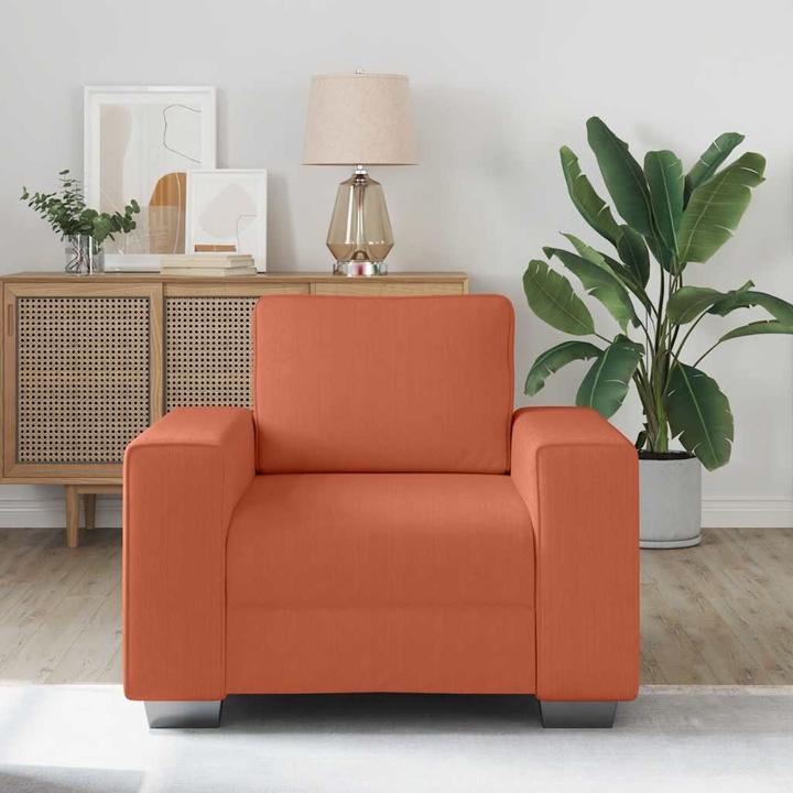 Image du produit VidaXL Fauteuil Rouge Orange 60 cm Tissu velours côtelé
