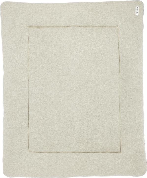 Actual product image Meyco Playpen insert Knit Basic Teddy - sand melange - 77x97cm (77 cm)