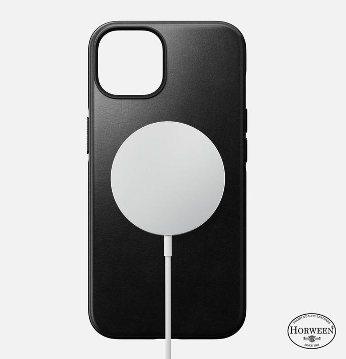 Actual product image Nomad Back Cover Modern Leather Horween iPhone 14 Black (Apple iPhone 14)