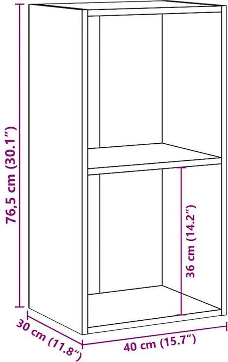 Image du produit VidaXL Bibliothèque (40 x 30 x 76 cm)