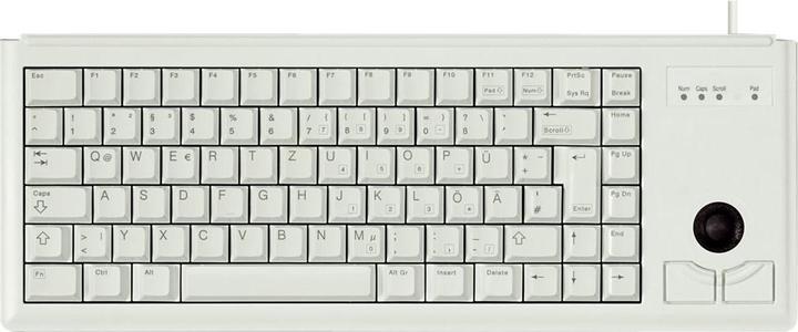 Produktbild CHERRY Tastatur grau 19" Trackball Layout DE (DE, Kabelgebunden)