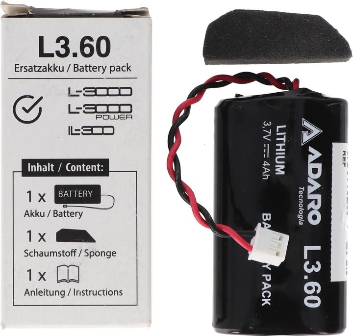 Image du produit AccuCell Akku Adalit passend für L-50, IL-300, L-3000, L-3000 Power