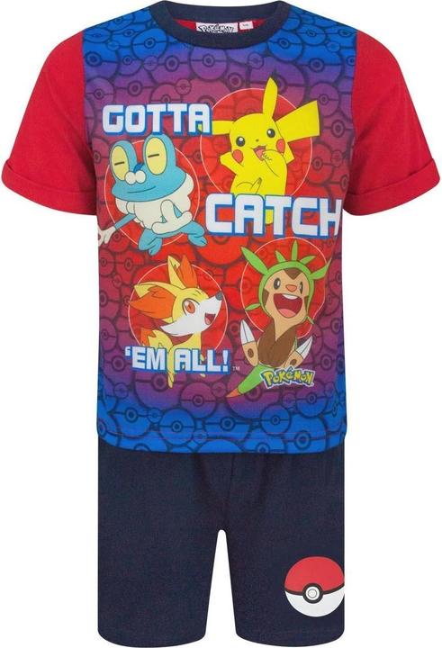 Pokémon Gotta Catch 'Em All! Schlafanzug mit Shorts Jungen (104)