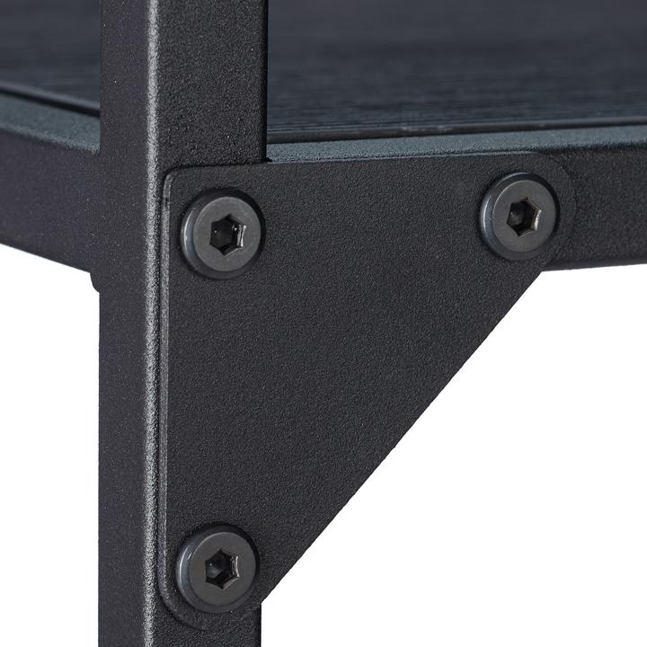 Actual product image Relaxdays Black Glass Console Table (110 x 30 x 70.5 cm)