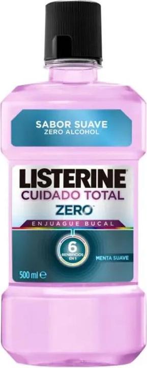 Listerine Totale Sorgfalt Zero Alkohol Mundwasser 500ml (500 ml, Mundwasser)
