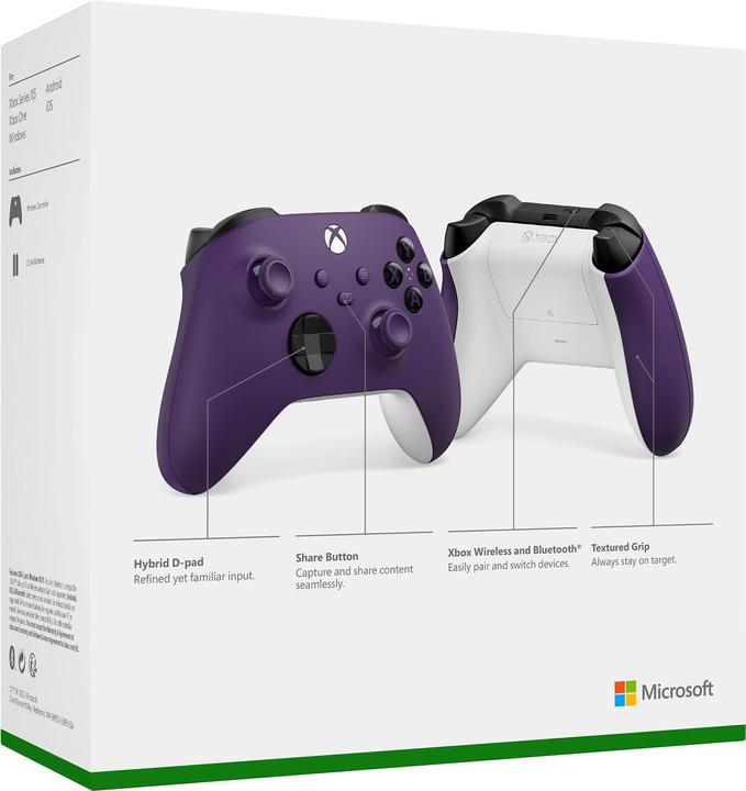 Productafbeelding Microsoft Xbox Wireless Controller - Astral Purple (Xbox serie S, Xbox serie X, PC, Xbox One S, Xbox One X)