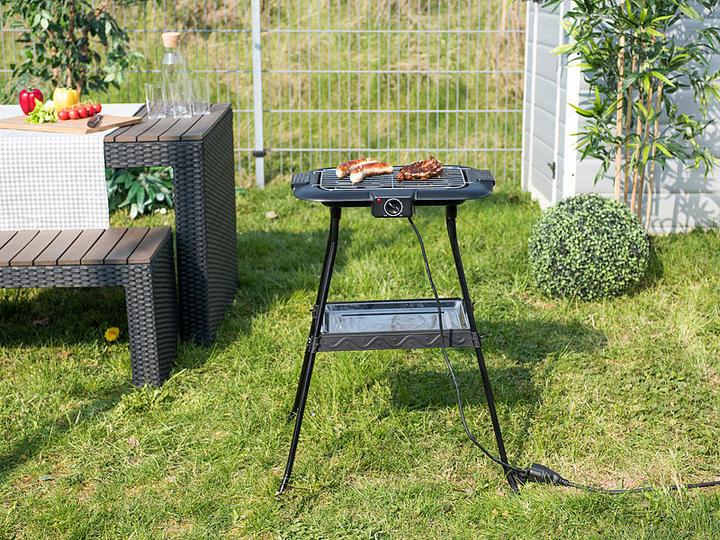 Image du produit Rosenstein & Söhne Gril de table et sur pied 2en1