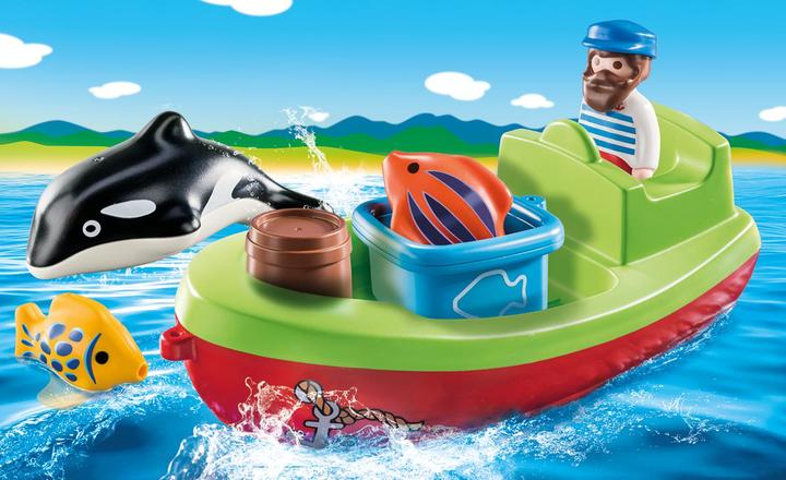 Produktbild Playmobil Seemann mit Fischerboot (70183, Playmobil 1.2.3)