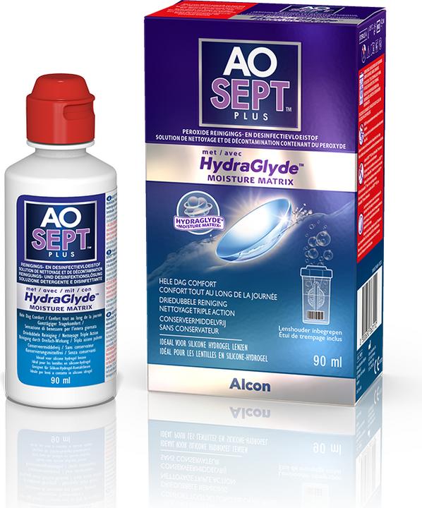 Produktbild AOSept HydraGlyde, Peroxid Reinigungs- und Desinfektionslösung, 90 ml (Peroxid-System, 90 ml)
