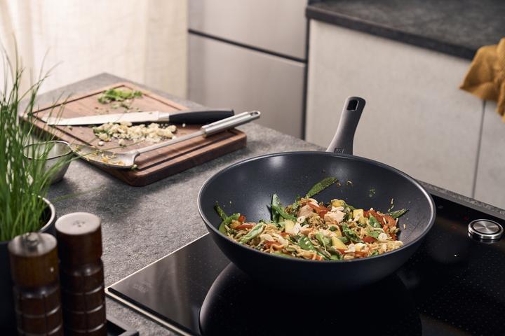 Produktbild Zwilling - Madura Plus Ceramic Wok - Sort - 30 cm (30 cm, Wok Pfanne, Keramik)