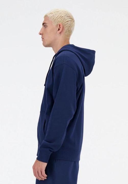 Immagine prodotto New Balance Felpa con cappuccio FZ con logo impilato in French Terry (S)