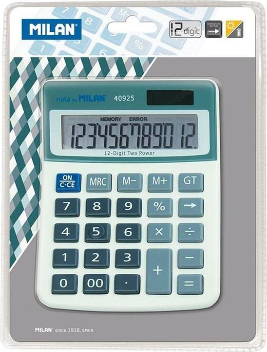 Productafbeelding Zakrekenmachine 40925 Blauw 13 x 10 x 1,5 cm (Batterijen, Zonnecellen)