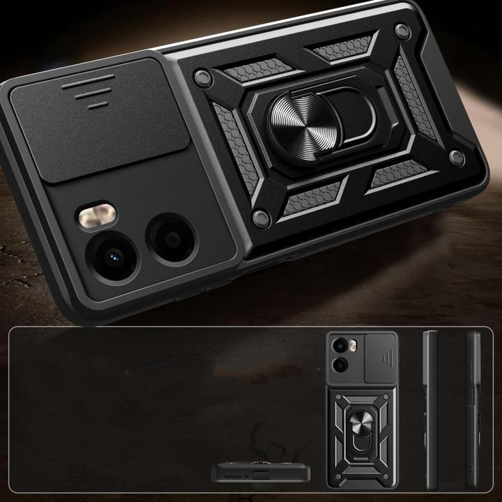 Produktbild Tech-Protect CamShield Pro Case for Motorola Moto G05 / E15 - Black (Motorola Moto G5)