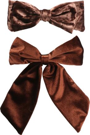 Immagine prodotto Trisa Fermaglio alla moda con fiocco di velluto marrone