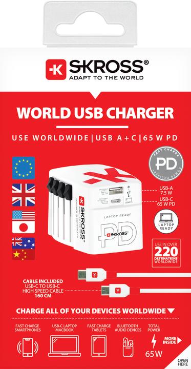 Produktbild Skross World USB Charger AC65PD