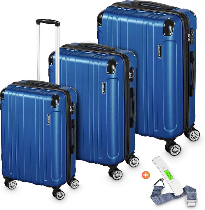 Veska 3-teiliges Hartschalenkoffer-Set (Handgepäck (bis 50l), M (50 - 90l), L (90 - 115l))