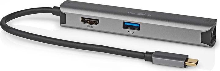 Image du produit Nedis Adaptateur USB multi-ports USB 3.2 Gen 1, USB-C™ mâle, HDMI™ femelle, RJ45 femelle, 3x USB-A femelle (USB-C, 5 Ports)