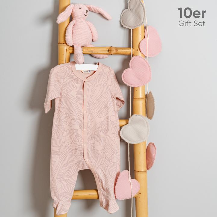 Produktbild TotsTale Premium 10-teiliges Geschenkset aus Bio-Baumwolle – Erstausstattung für Neugeborene (50, 56, 62, 68)