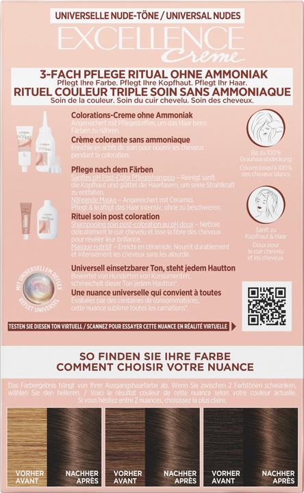 Actual product image L'Oréal Paris Excellence Universal Nude (5U Light brown)