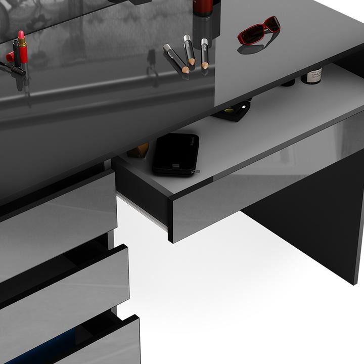 Actual product image Vicco Sherry with stool and lighting (55 x 75 x 120 cm)