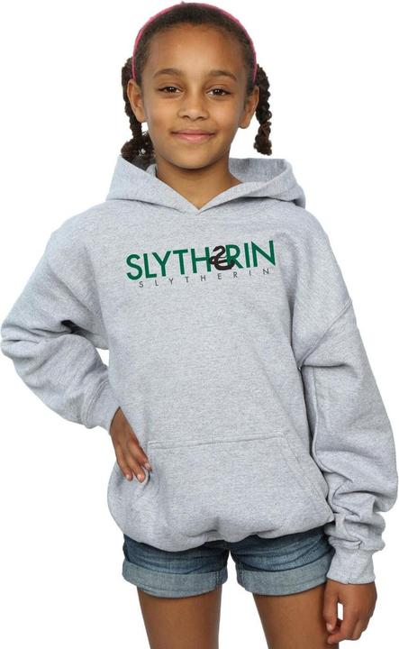 Produktbild Slytherin Text Kapuzenpullover Mädchen (152, 158)