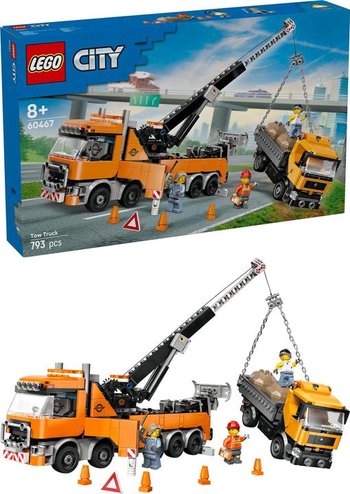 Produktbild LEGO Schwerlast-Abschleppwagen mit Kran (60467, LEGO City)
