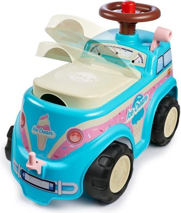 Productafbeelding Falk Loopauto Ijscoman Loopwagen Mini Van met accessoires 1-3 jaar (2009947)