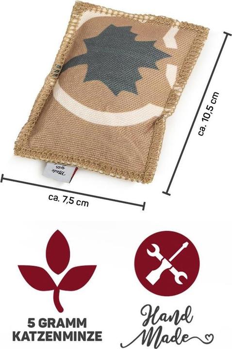 Image du produit CanadianCat Jouet pour chats coussin de jeu Love, brun (Jouet à balle chat)