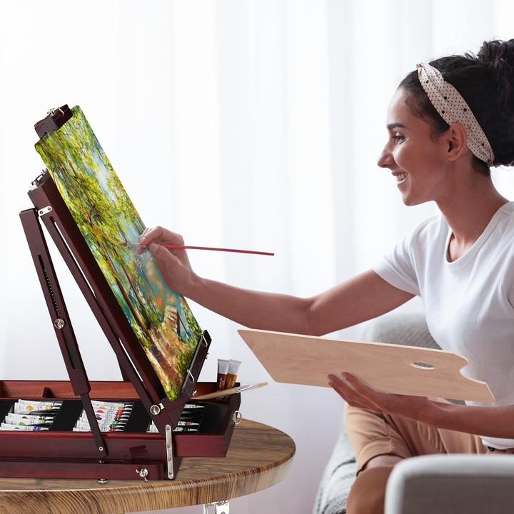 Actual product image Relaxdays Suitcase easel