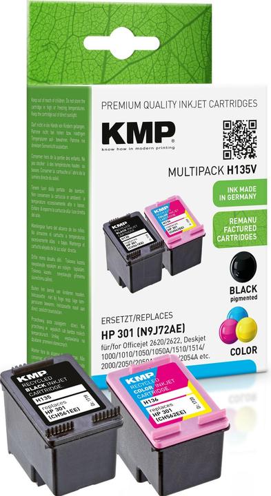 Produktbild KMP H135V Multipack BK/Color kompatibel mit HP CH 561/562 (M, BK, C, Y)