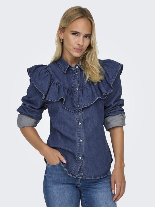 Immagine prodotto Only Camicia di jeans con volant (L)