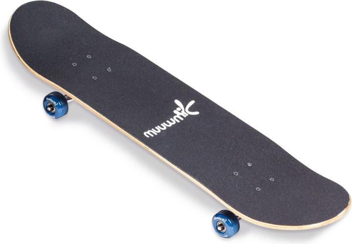 Muuwmi Skateboard ABEC 5, Wave mit Rucksack, bunt, einheitsgrösse