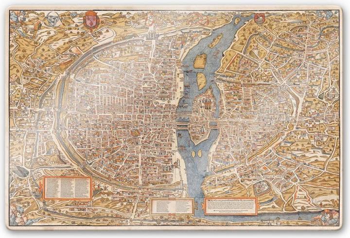 Immagine prodotto Trenddeko Mappa storica di Parigi (60 x 40 cm)