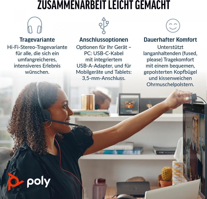 Produktbild Poly BW 3325 -M USB-C HS (Kabelgebunden, USB-C)