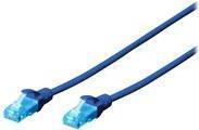 Actual product image Digitus CAT 5e U-UTP patch cable 26/7, 1.5m, blue (U/UTP, CAT5e, 1.50 m)
