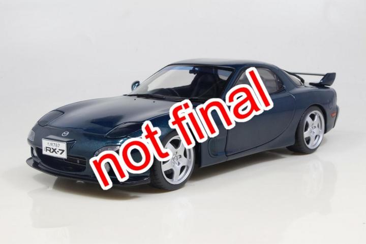 Actual product image Solido 1:18 Mazda RX-7 FD RS blue