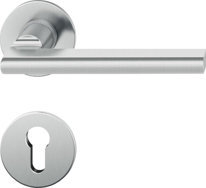 FSB Lever handle set 10 1035 flush-mounted PZ, 38 - 44, stainless steel (Door set)