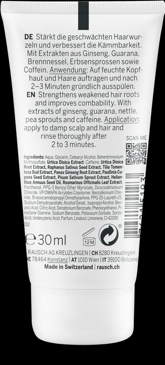 Image du produit Rausch Après-shampooing à la caféine et au ginseng Fl 30 ml (30 ml)