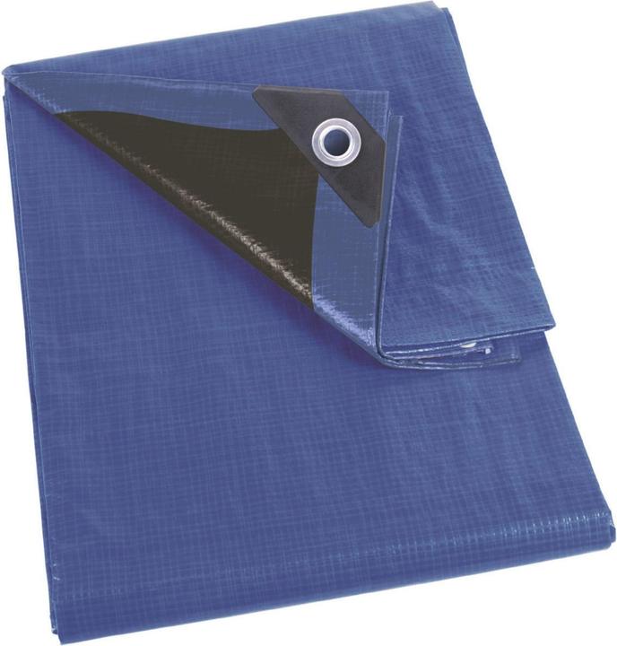 Perel Bâche de protection - Bleu/Noir - Très résistante - 5 x 5 m (5 x 5 m)